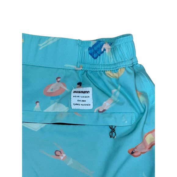 Mosmann Australia 7" Swim Trunks Men XL Mesh Lined Swimsuit Beach Vacation Pair - Picture 6 of 11